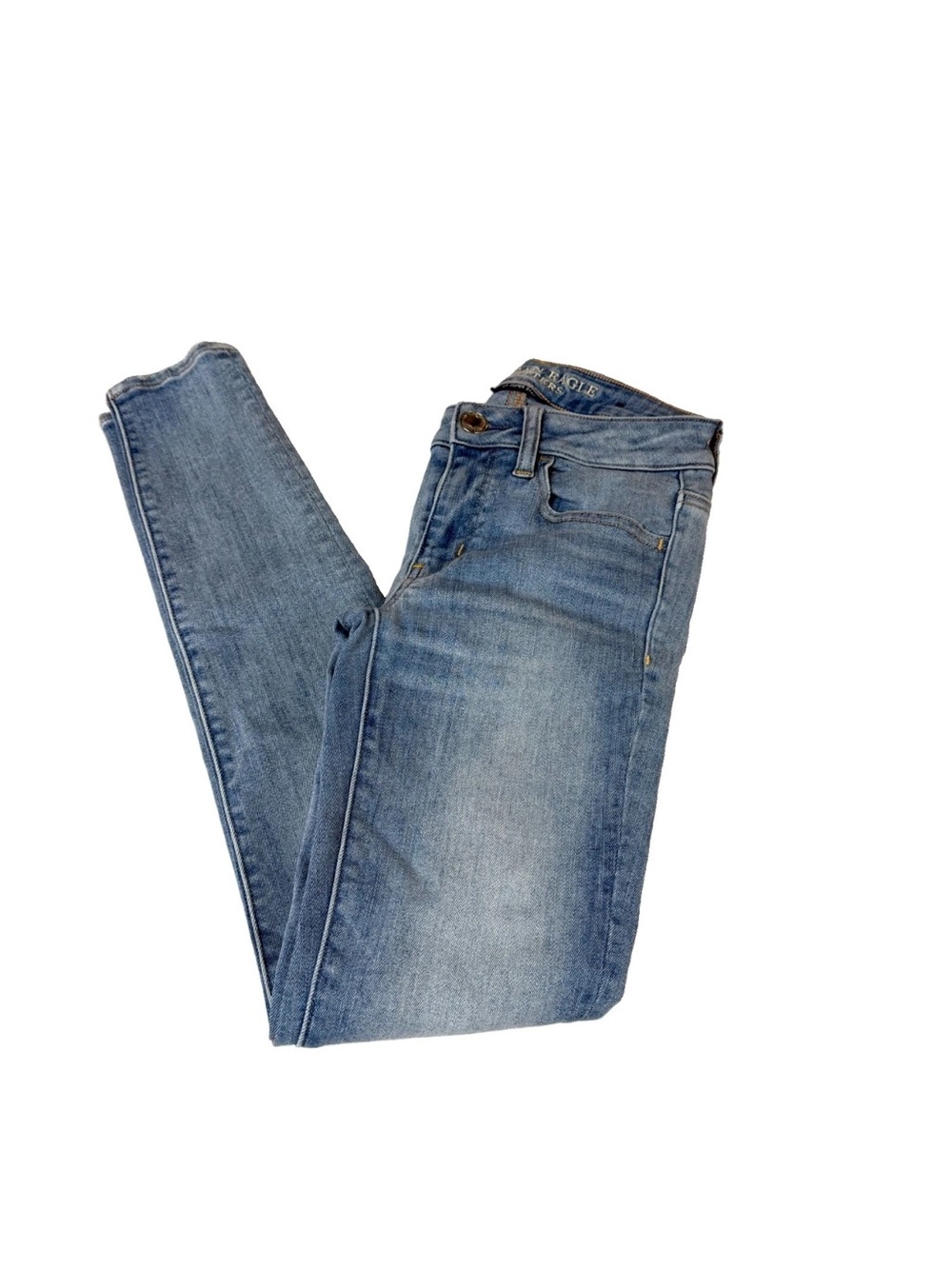 Y2K American Eagle Women’s Size 2 Jegging Jeans Light Wash Super Stretch #4319